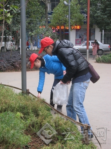 昆明献爱心、迎新春活动 公职人员进社区做志